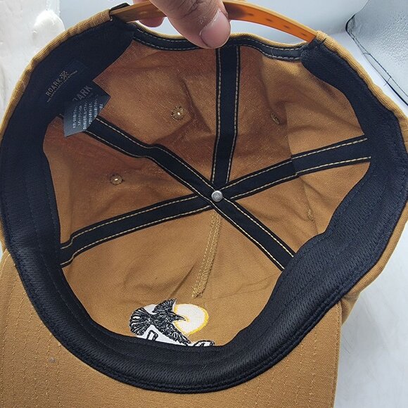 Roark Mens Brown Messenger 5 Panel Snapback Hat Outdoors Casual Camping Summer - Picture 7 of 9